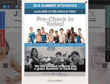 Tablet Screenshot of joffreyballetschool.com